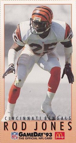 1993 GameDay McDonald's Cincinnati Bengals #5 Rod Jones Front