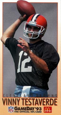 1993 GameDay McDonald's Cleveland Browns #17 Vinny Testaverde Front