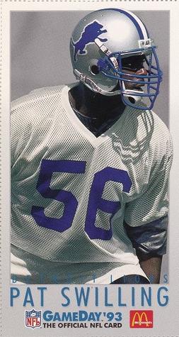 1993 GameDay McDonald's Detroit Lions #13 Pat Swilling Front