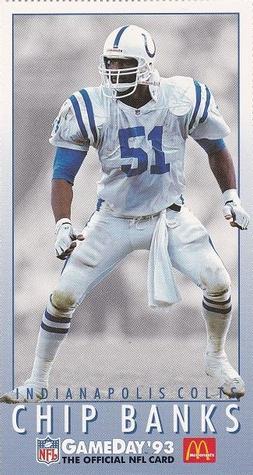 1993 GameDay McDonald's Indianapolis Colts #1 Chip Banks Front