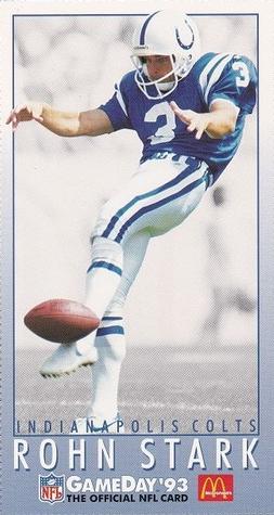 1993 GameDay McDonald's Indianapolis Colts #10 Rohn Stark Front