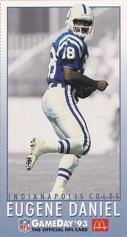 1993 GameDay McDonald's Indianapolis Colts #14 Eugene Daniel Front