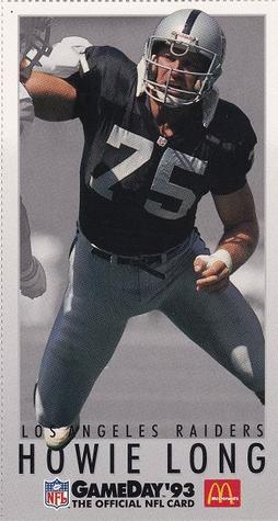 1993 GameDay McDonald's Los Angeles Raiders #5 Howie Long Front
