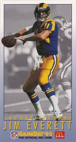 1993 GameDay McDonald's Los Angeles Rams #7 Jim Everett Front