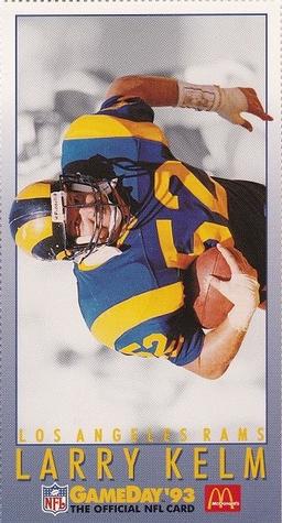 1993 GameDay McDonald's Los Angeles Rams #15 Larry Kelm Front