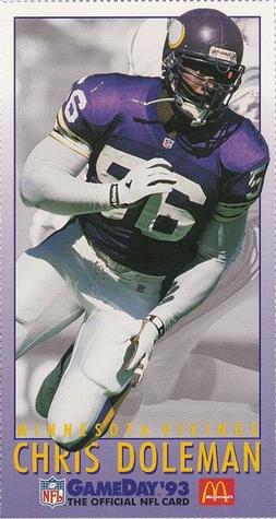 1993 GameDay McDonald's Minnesota Vikings #5 Chris Doleman Front