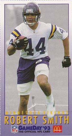 1993 GameDay McDonald's Minnesota Vikings #18 Robert Smith Front
