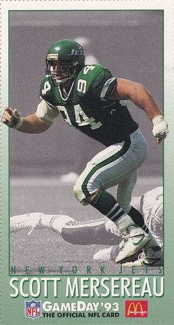1993 GameDay McDonald's New York Jets #2 Scott Mersereau Front