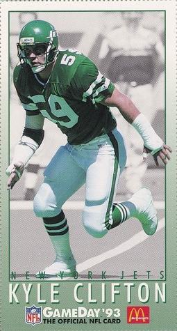 1993 GameDay McDonald's New York Jets #4 Kyle Clifton Front
