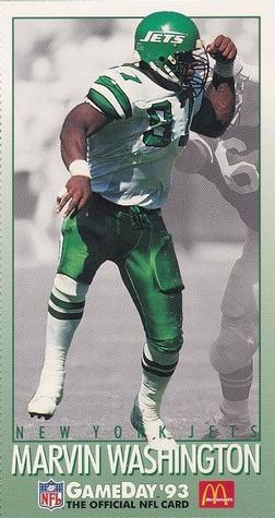 1993 GameDay McDonald's New York Jets #12 Marvin Washington Front