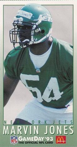 1993 GameDay McDonald's New York Jets #18 Marvin Jones Front