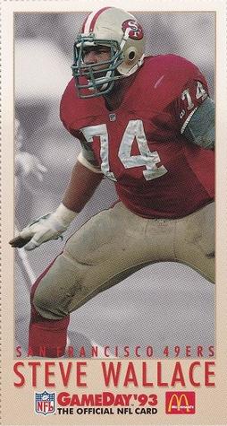 1993 GameDay McDonald's San Francisco 49ers #11 Steve Wallace Front