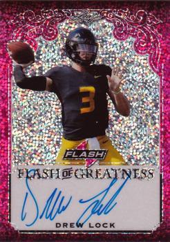 2019 Leaf Flash - Flash of Greatness Autographs Pink #FG-DL1 Drew Lock Front