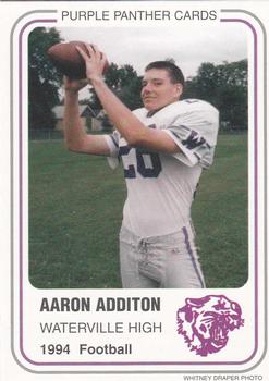 1994 Waterville Purple Panthers #NNO Aaron Additon Front