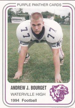 1994 Waterville Purple Panthers #NNO Andrew J. Bourget Front