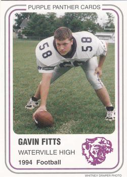 1994 Waterville Purple Panthers #NNO Gavin Fitts Front