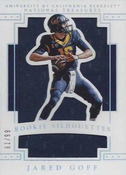 2016 Panini National Treasures Collegiate - Rookie Silhouettes #2 Jared Goff Front