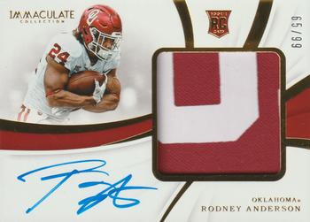 2019 Panini Immaculate Collection Collegiate #109 Rodney Anderson Front