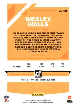 2019 Donruss #48 Wesley Walls Back