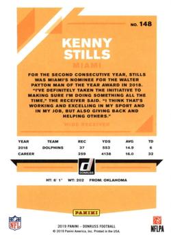 2019 Donruss #148 Kenny Stills Back