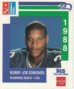 1988 Domino's Pizza Seattle Seahawks #3 Bobby Joe Edmonds Front