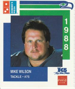 1988 Domino's Pizza Seattle Seahawks #41 Mike Wilson Front