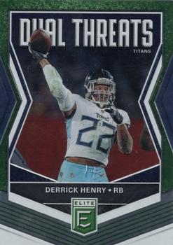 2019 Donruss Elite - Dual Threats Green #DT-9 Derrick Henry Front