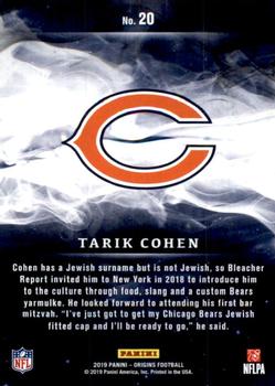 2019 Panini Origins #20 Tarik Cohen Back