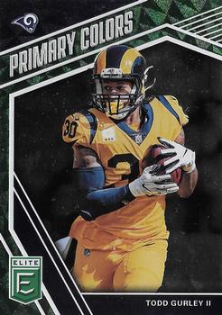2019 Donruss Elite - Primary Colors Green #PC-8 Todd Gurley II Front