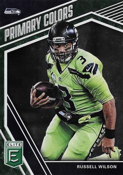 2019 Donruss Elite - Primary Colors Green #PC-20 Russell Wilson Front