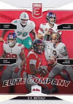 2019 Donruss Elite - Elite Company #6 DK Metcalf / Laremy Tunsil / Eli Manning / Evan Engram / Archie Manning Front