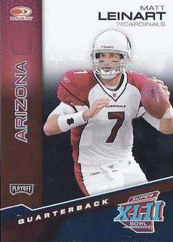 2008 Donruss Playoff Arizona Cardinals Super Bowl XLII Card Show #10 Matt Leinart Front