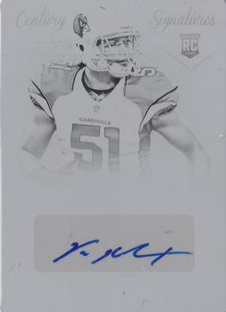 2013 Panini National Treasures - Rookie Century Printing Plate Black #298 Kevin Minter Front