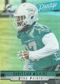 2019 Panini Prestige - Xtra Points Green #221 Christian Wilkins Front