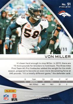 2019 Panini Spectra #91 Von Miller Back