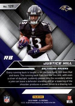 2019 Panini XR #129 Justice Hill Back