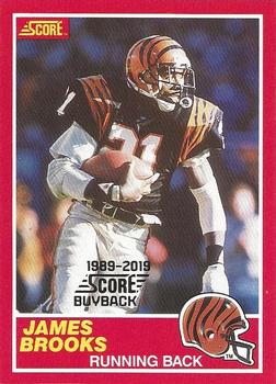 2019 Score - 1989-2019 Score Buybacks #157 James Brooks Front