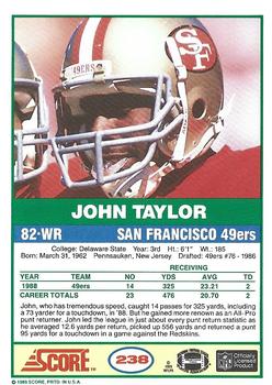 2019 Score - 1989-2019 Score Buybacks #238 John Taylor Back