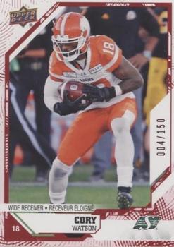 2019 Upper Deck CFL - Red Border #166 Cory Watson Front