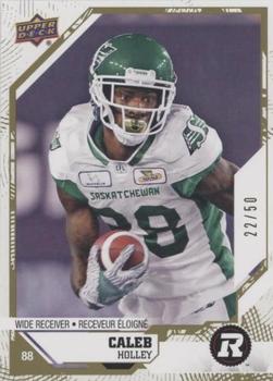 2019 Upper Deck CFL - Gold Border #97 Caleb Holley Front