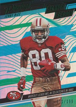 2019 Panini Prestige - Banner Season Xtra Points Green #BS-JR Jerry Rice Front