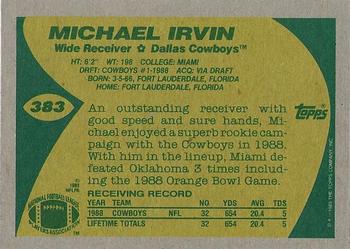 2015 Topps - 60th Anniversary Buybacks Silver Stamp #383 Michael Irvin Back