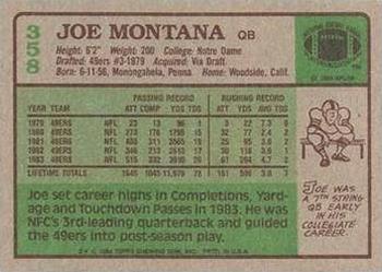 2015 Topps - 60th Anniversary Buybacks Silver Stamp #358 Joe Montana Back