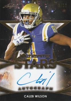 2019 Leaf Ultimate Draft - Ultimate Stars Autograph Gold #SA-CW1 Caleb Wilson Front