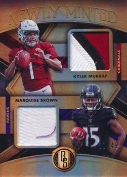 2019 Panini Gold Standard - Newly Minted Memorabilia Duals Prime #NMMD-2 Kyler Murray / Marquise Brown Front