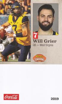 2019 Senior Bowl #NNO Will Grier Front
