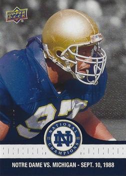 2017 Upper Deck Notre Dame 1988 Champions - Blue #4 Arnold Ale Fumble Recovery Front