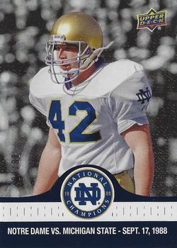 2017 Upper Deck Notre Dame 1988 Champions - Blue #15 State Held to just 89 Rushing Yards Front