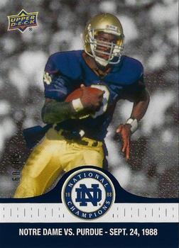 2017 Upper Deck Notre Dame 1988 Champions - Blue #17 Tony Rice Opens the Scoring Front