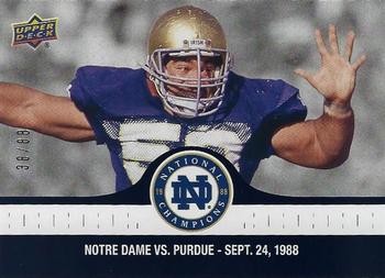 2017 Upper Deck Notre Dame 1988 Champions - Blue #23 Irish D Holds the Boilermakers Front
